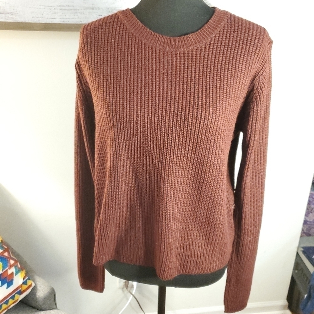 Ambiance appears LACE-UP BACK SWEATER Size LARGE NEW - Picture 5 of 12